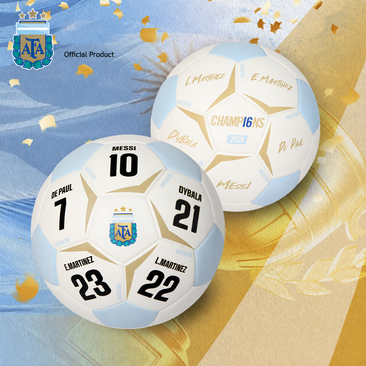 Argentina AFA Champions Signature Soccer Ball - Size 5